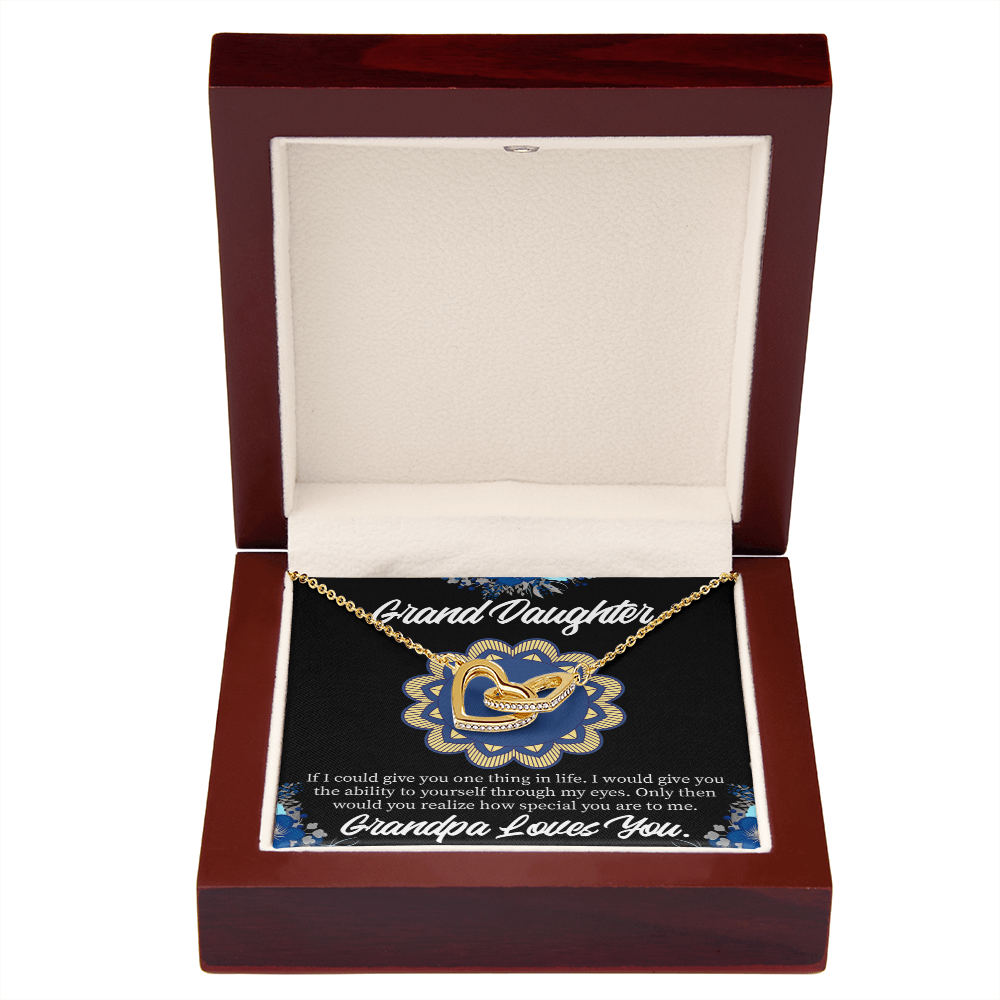 To Granddaughter Encouragement From Grandpa Inseparable Necklace-Express Your Love Gifts