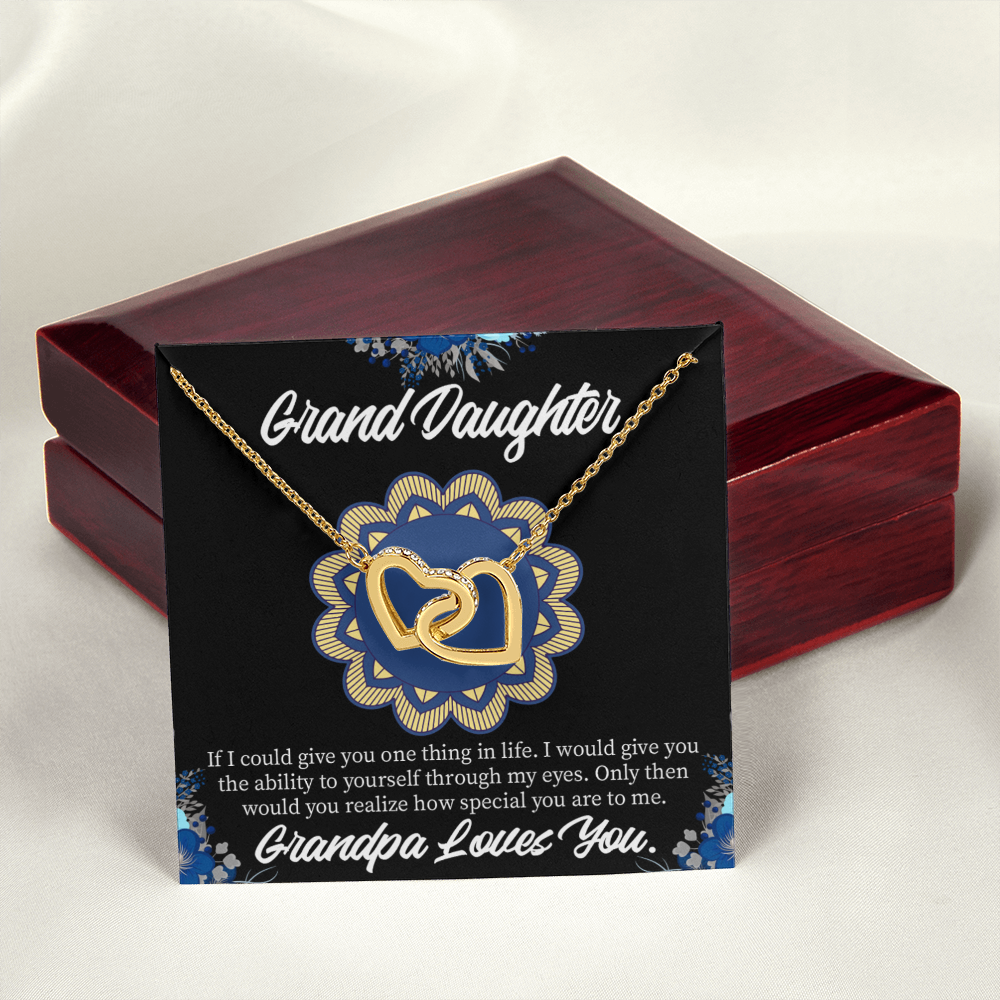 To Granddaughter Encouragement From Grandpa Inseparable Necklace-Express Your Love Gifts