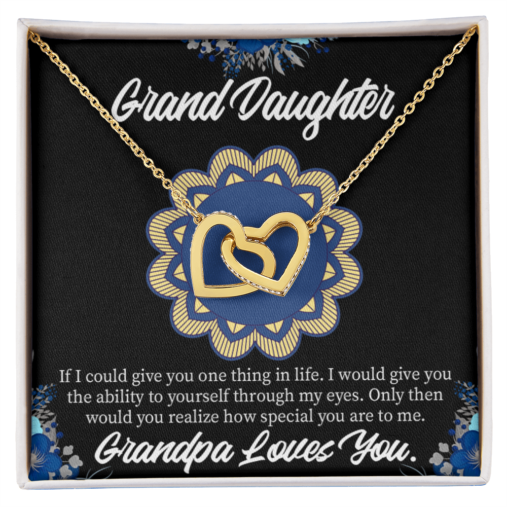 To Granddaughter Encouragement From Grandpa Inseparable Necklace-Express Your Love Gifts