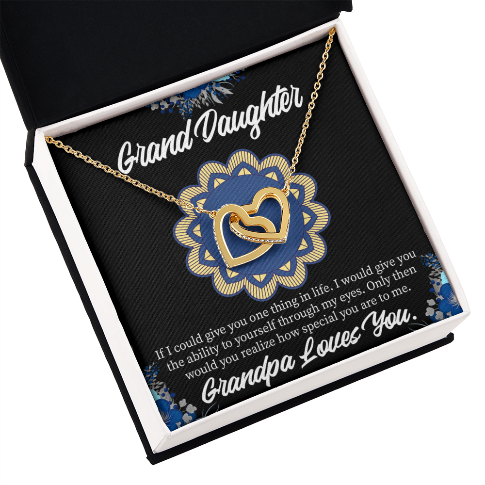 To Granddaughter Encouragement From Grandpa Inseparable Necklace-Express Your Love Gifts