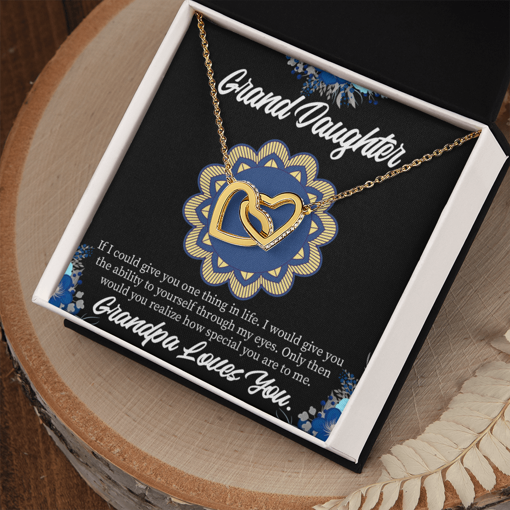 To Granddaughter Encouragement From Grandpa Inseparable Necklace-Express Your Love Gifts