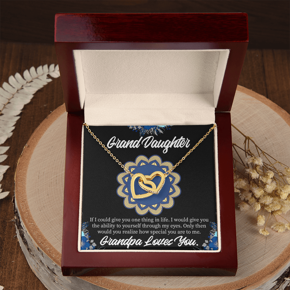 To Granddaughter Encouragement From Grandpa Inseparable Necklace-Express Your Love Gifts