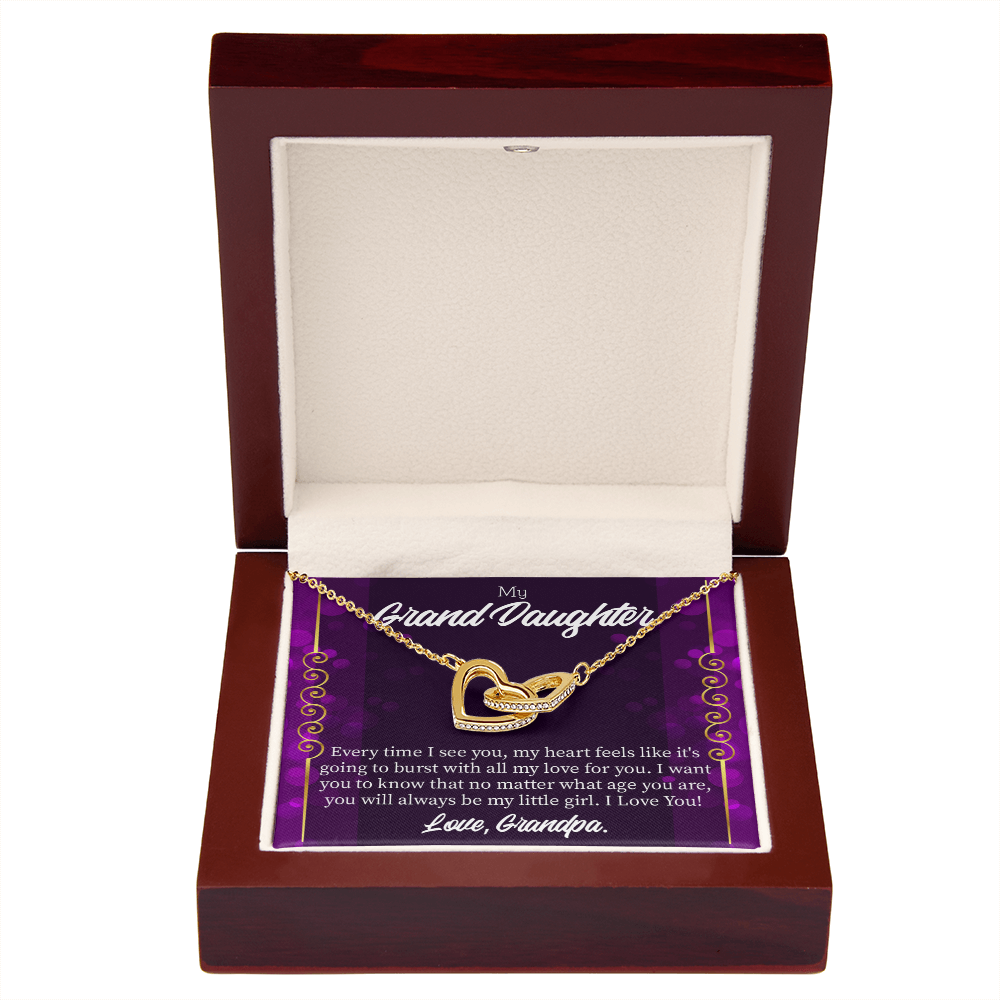 To Granddaughter Every Time I See You Inseparable Necklace-Express Your Love Gifts