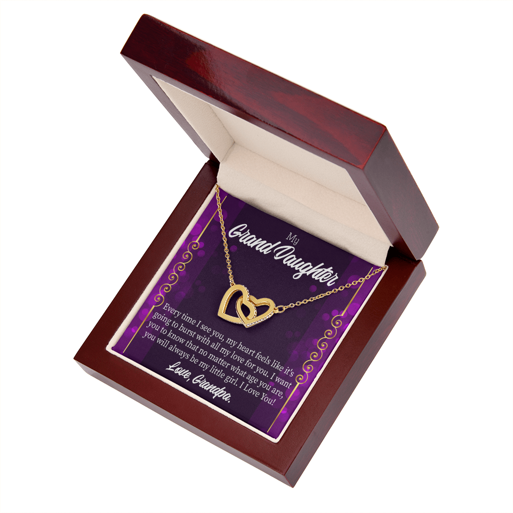 To Granddaughter Every Time I See You Inseparable Necklace-Express Your Love Gifts