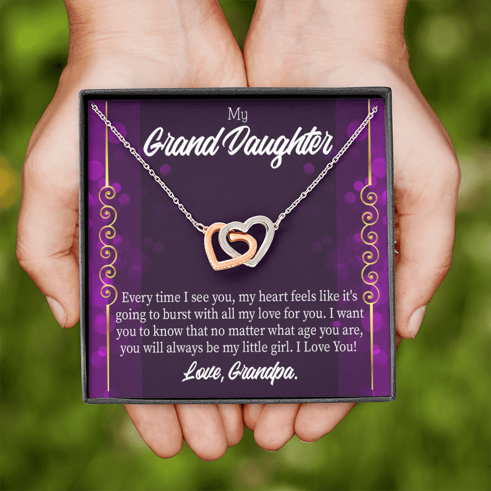 To Granddaughter Every Time I See You Inseparable Necklace-Express Your Love Gifts
