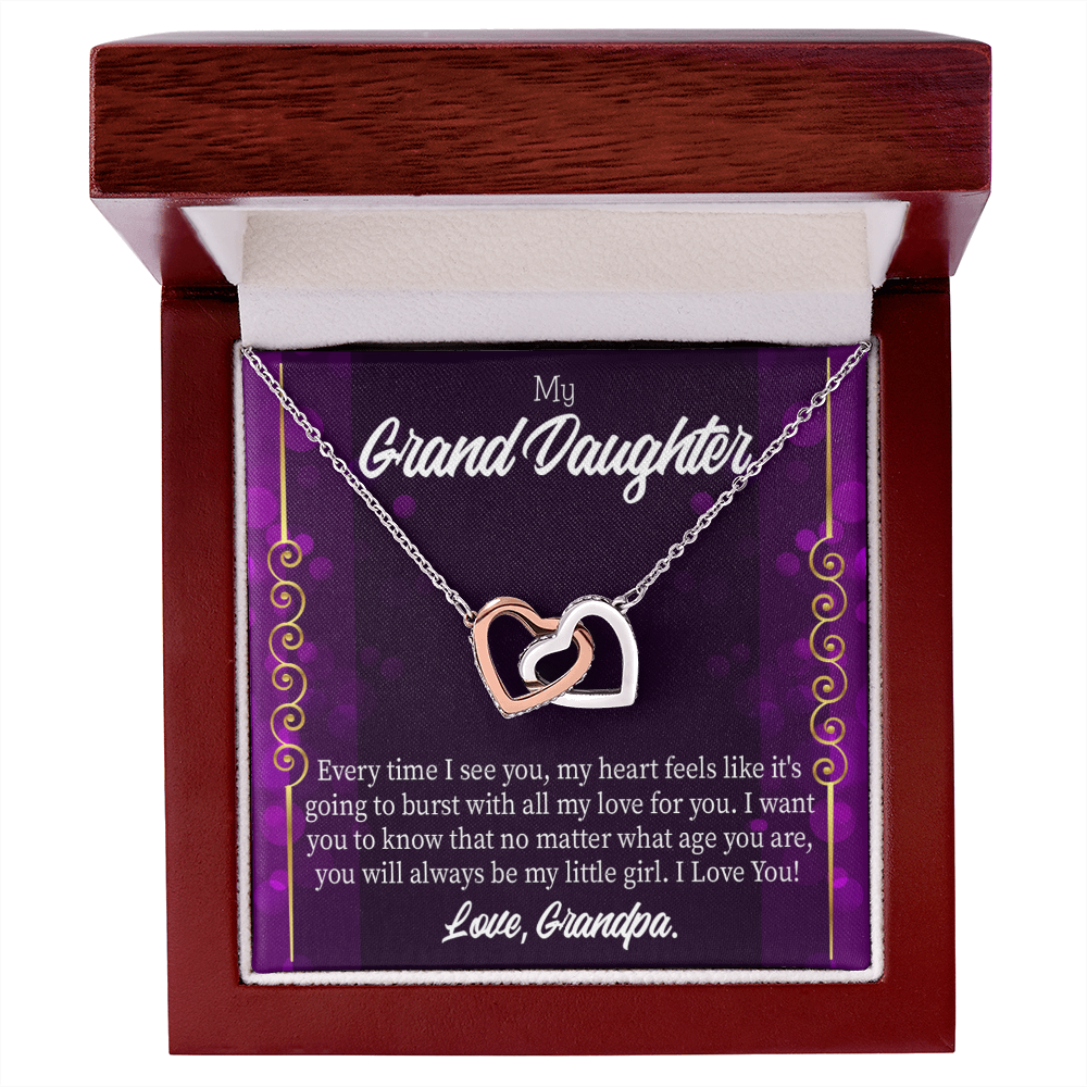 To Granddaughter Every Time I See You Inseparable Necklace-Express Your Love Gifts