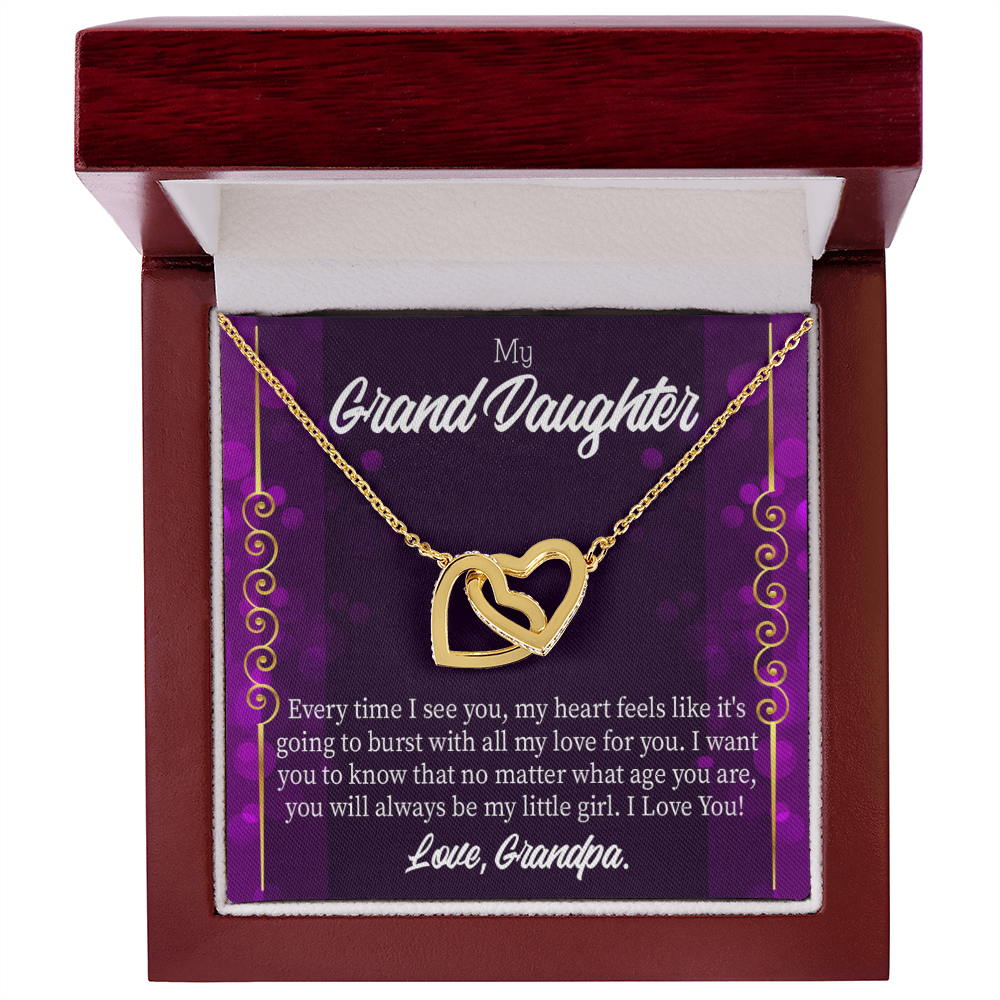To Granddaughter Every Time I See You Inseparable Necklace-Express Your Love Gifts