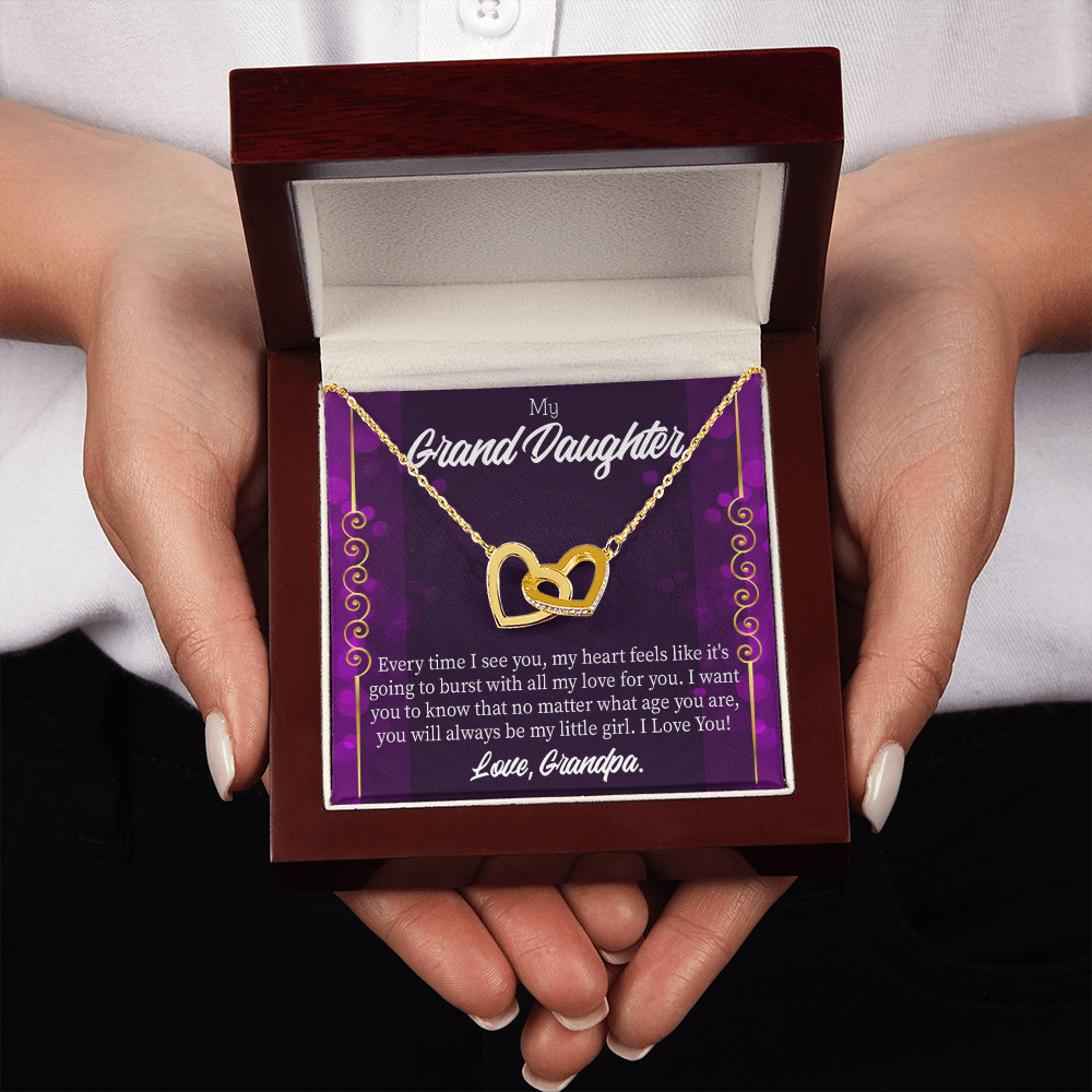 To Granddaughter Every Time I See You Inseparable Necklace-Express Your Love Gifts