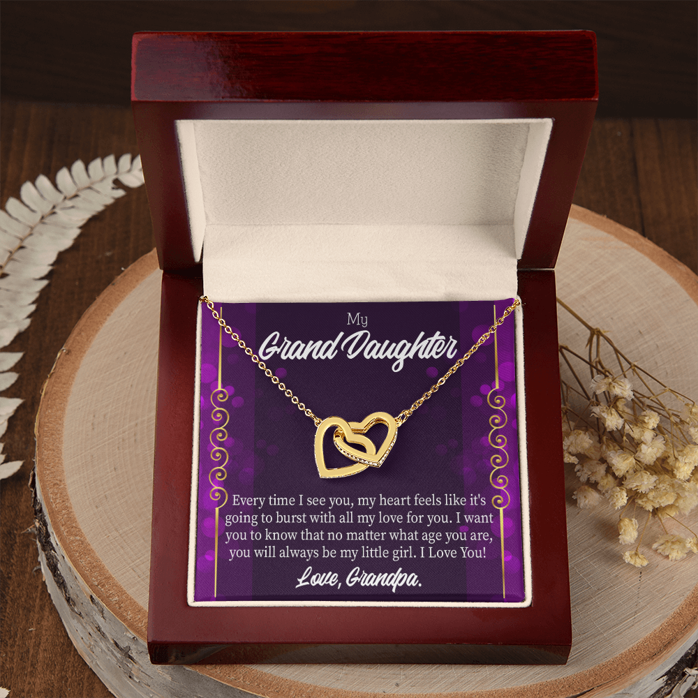 To Granddaughter Every Time I See You Inseparable Necklace-Express Your Love Gifts