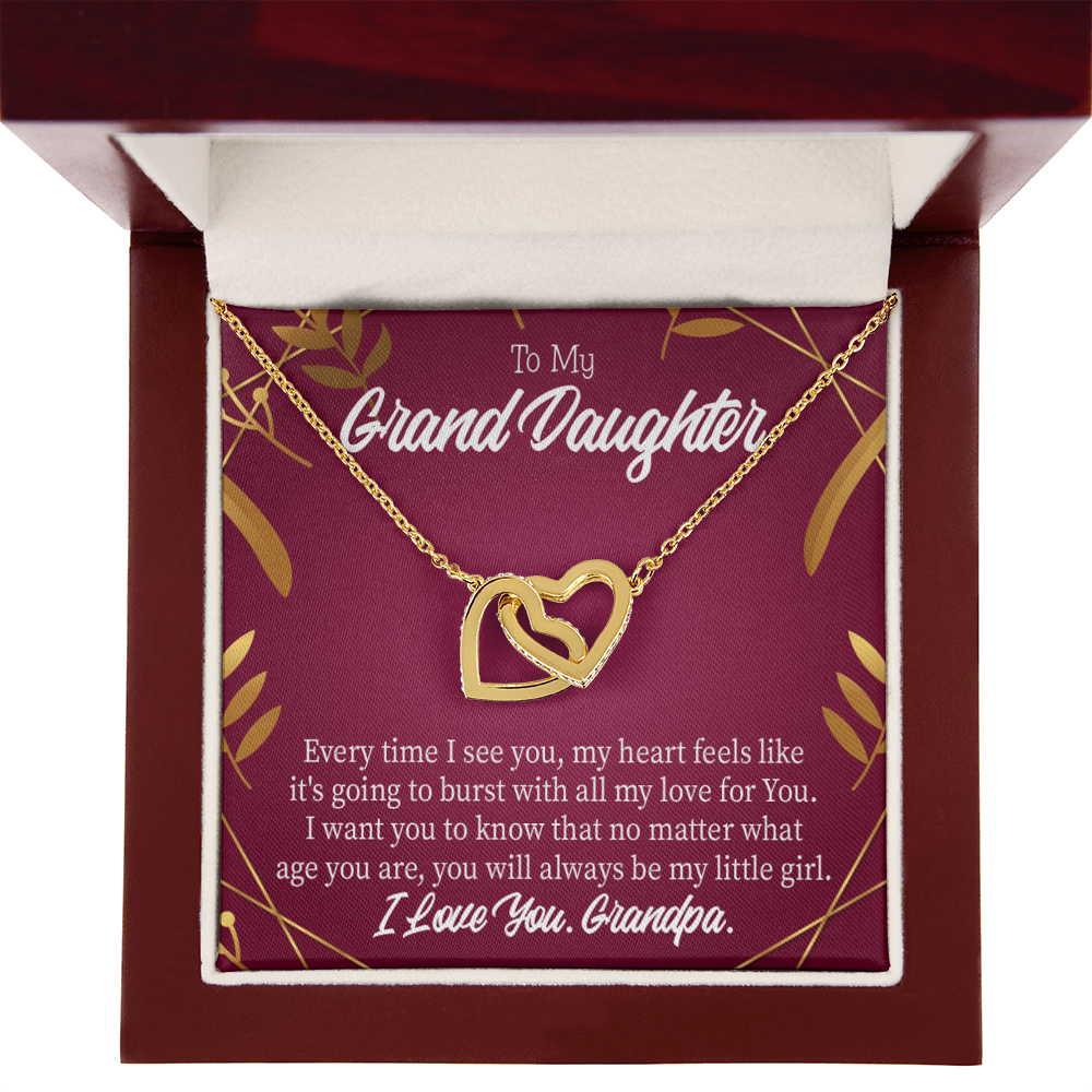 To Granddaughter Every Time Inseparable Necklace-Express Your Love Gifts