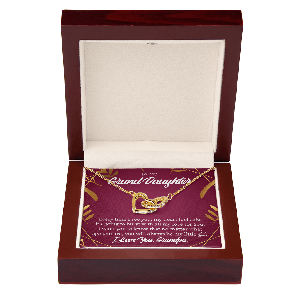 To Granddaughter Every Time Inseparable Necklace-Express Your Love Gifts