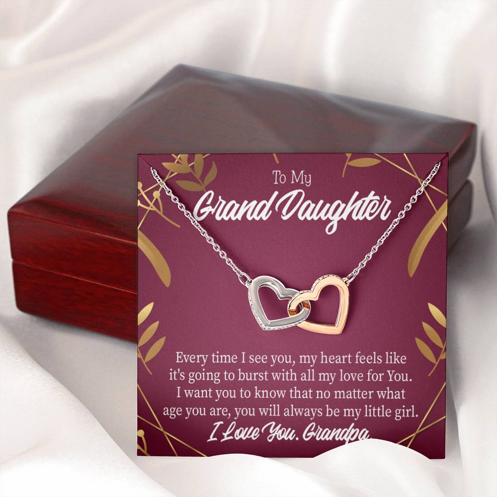 To Granddaughter Every Time Inseparable Necklace-Express Your Love Gifts