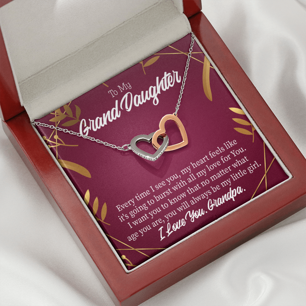 To Granddaughter Every Time Inseparable Necklace-Express Your Love Gifts