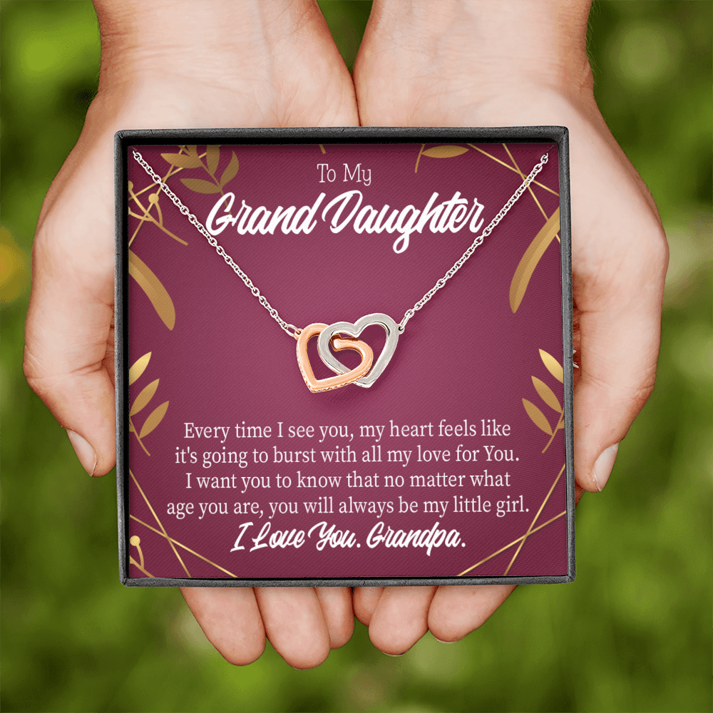 To Granddaughter Every Time Inseparable Necklace-Express Your Love Gifts