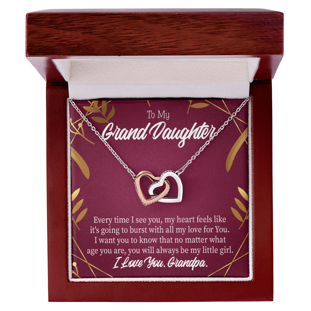 To Granddaughter Every Time Inseparable Necklace-Express Your Love Gifts
