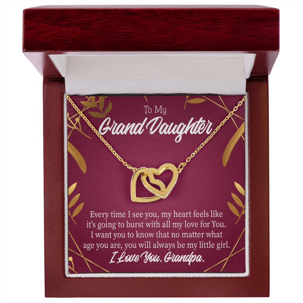 To Granddaughter Every Time Inseparable Necklace-Express Your Love Gifts