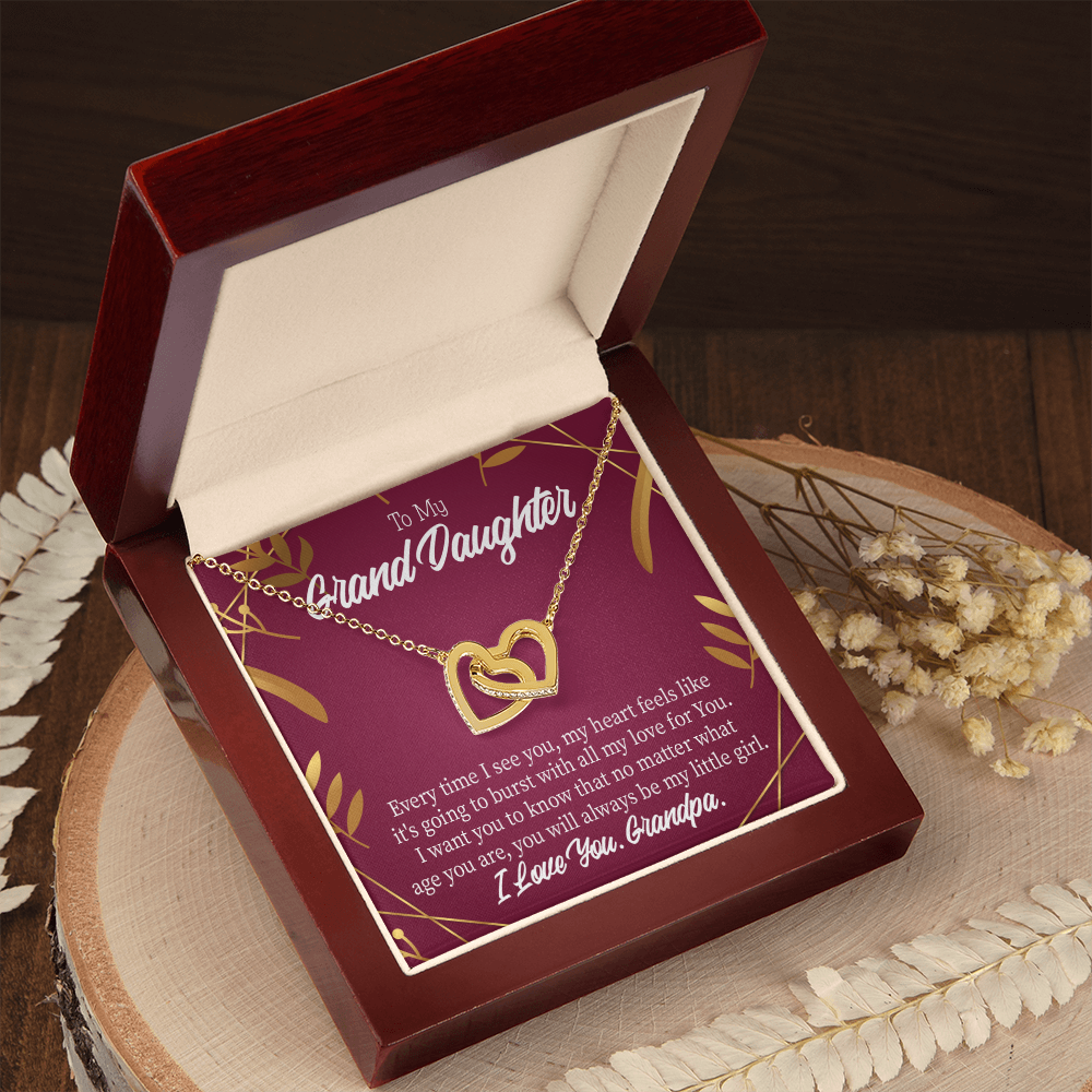 To Granddaughter Every Time Inseparable Necklace-Express Your Love Gifts