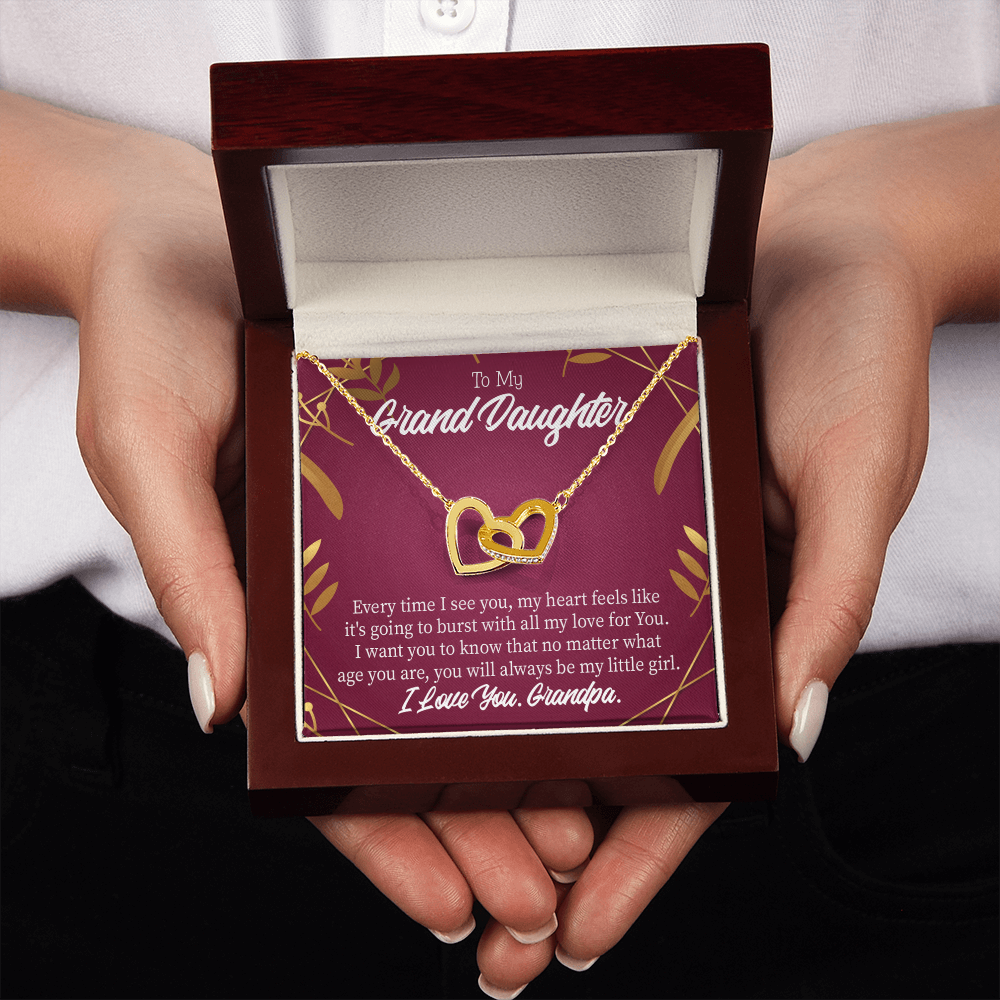 To Granddaughter Every Time Inseparable Necklace-Express Your Love Gifts