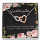To Granddaughter Extra Share of Love Inseparable Necklace-Express Your Love Gifts