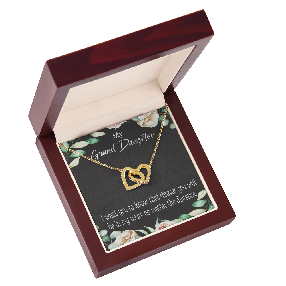 To Granddaughter Forever in My Heart Inseparable Necklace-Express Your Love Gifts