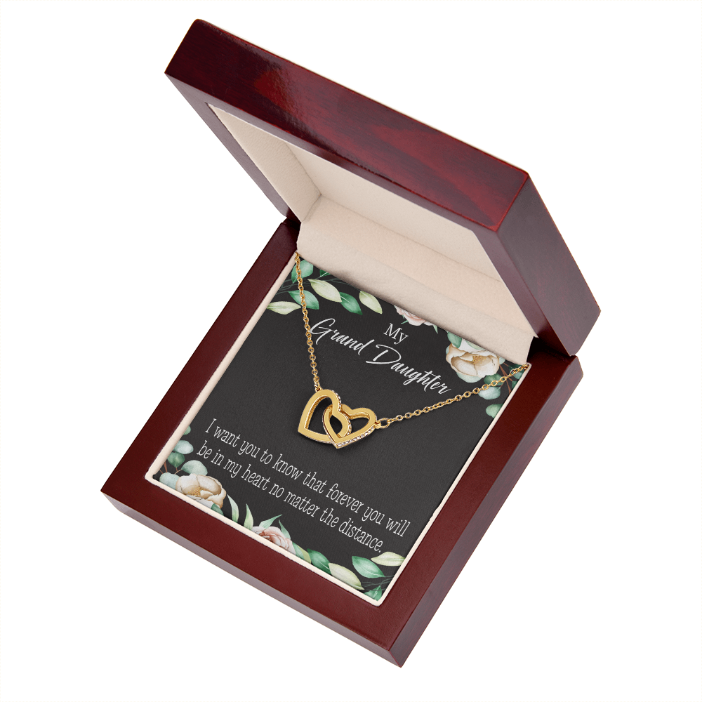 To Granddaughter Forever in My Heart Inseparable Necklace-Express Your Love Gifts