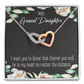 To Granddaughter Forever in My Heart Inseparable Necklace-Express Your Love Gifts