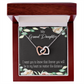 To Granddaughter Forever in My Heart Inseparable Necklace-Express Your Love Gifts