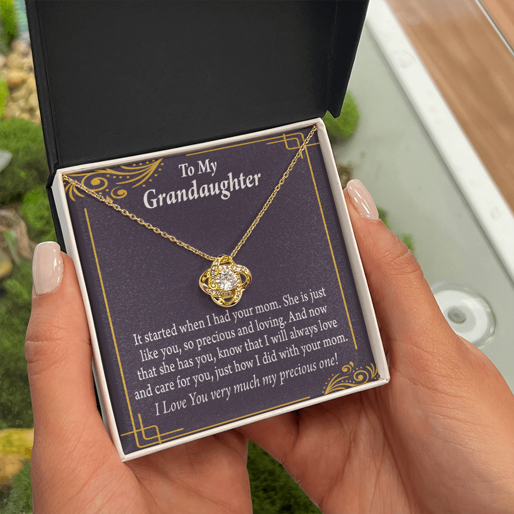 To Granddaughter From Grandma Generations Infinity Knot Necklace Message Card-Express Your Love Gifts