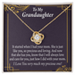 To Granddaughter From Grandma Generations Infinity Knot Necklace Message Card-Express Your Love Gifts