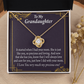 To Granddaughter From Grandma Generations Infinity Knot Necklace Message Card-Express Your Love Gifts