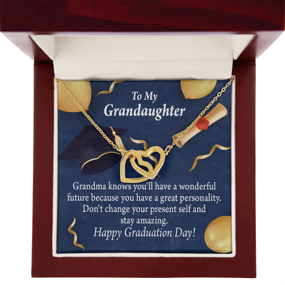 To Granddaughter Graduation Gift Inseparable Necklace-Express Your Love Gifts