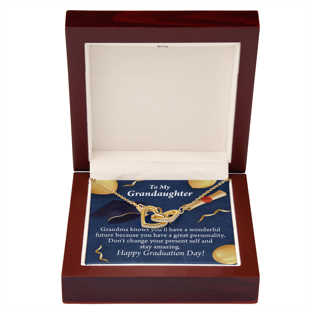 To Granddaughter Graduation Gift Inseparable Necklace-Express Your Love Gifts