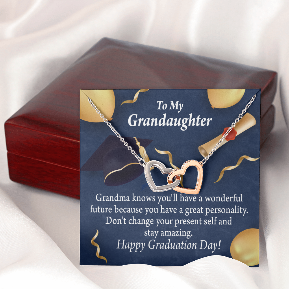 To Granddaughter Graduation Gift Inseparable Necklace-Express Your Love Gifts