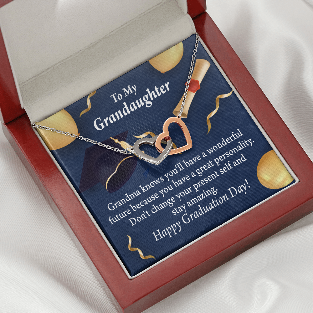 To Granddaughter Graduation Gift Inseparable Necklace-Express Your Love Gifts