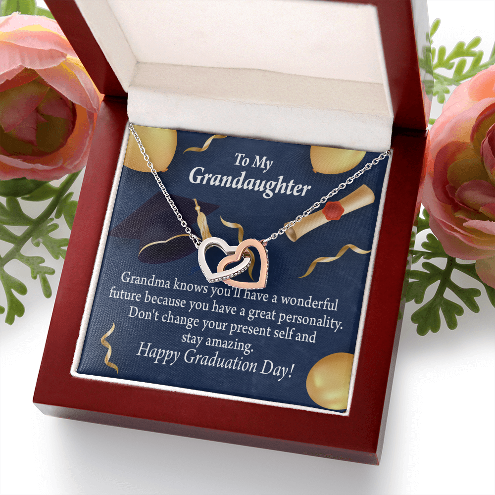 To Granddaughter Graduation Gift Inseparable Necklace-Express Your Love Gifts