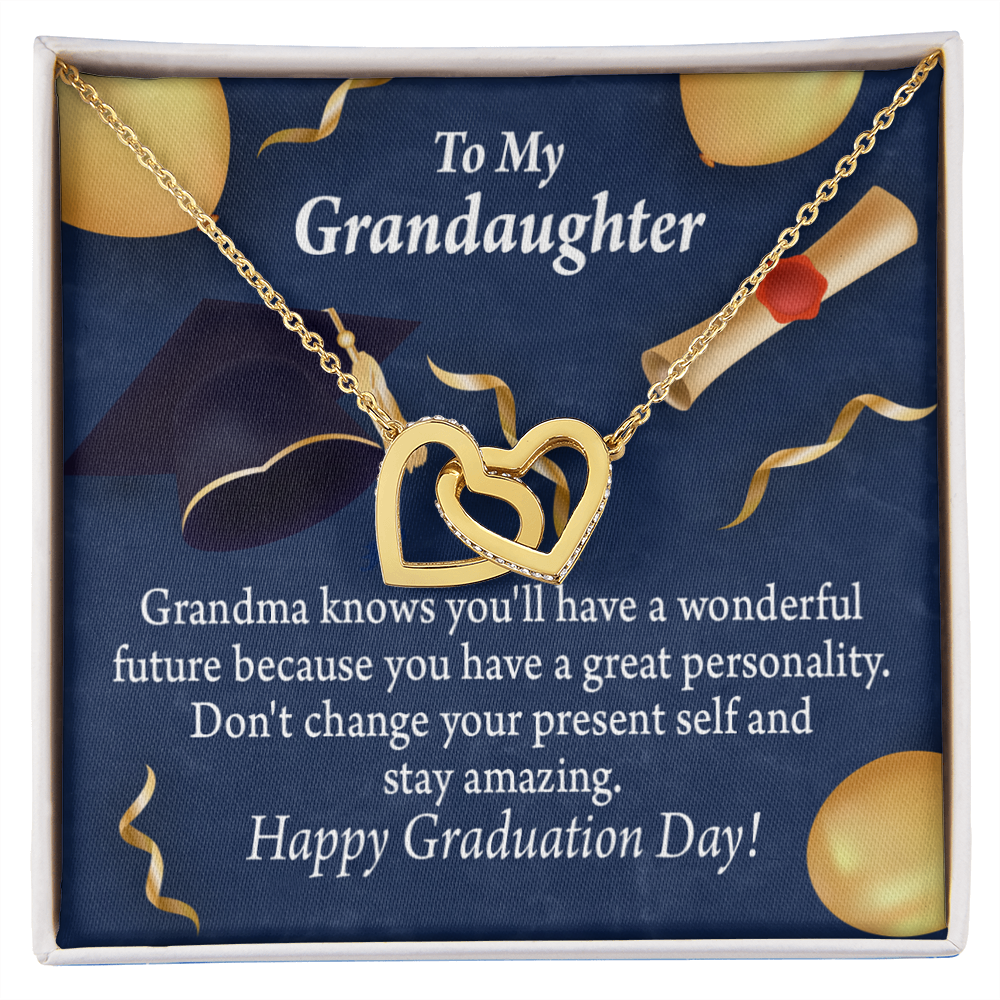 To Granddaughter Graduation Gift Inseparable Necklace-Express Your Love Gifts
