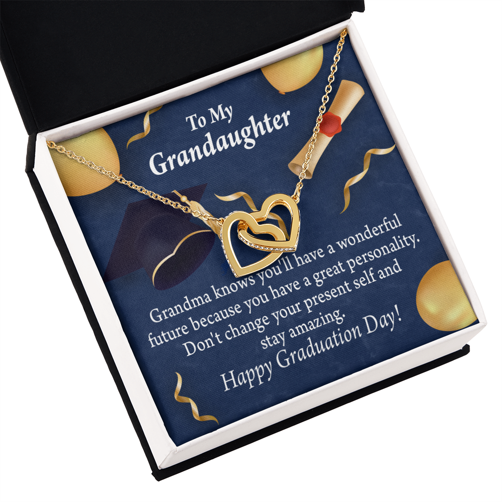 To Granddaughter Graduation Gift Inseparable Necklace-Express Your Love Gifts