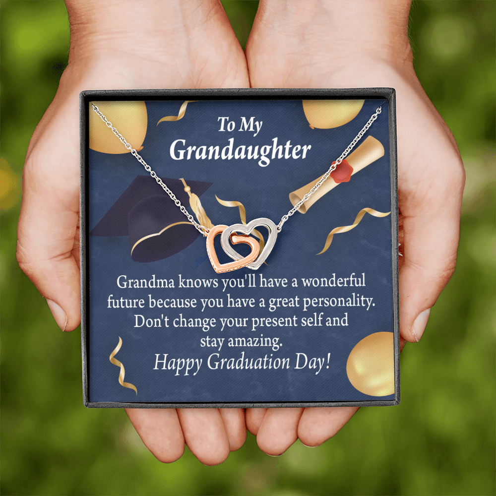 To Granddaughter Graduation Gift Inseparable Necklace-Express Your Love Gifts