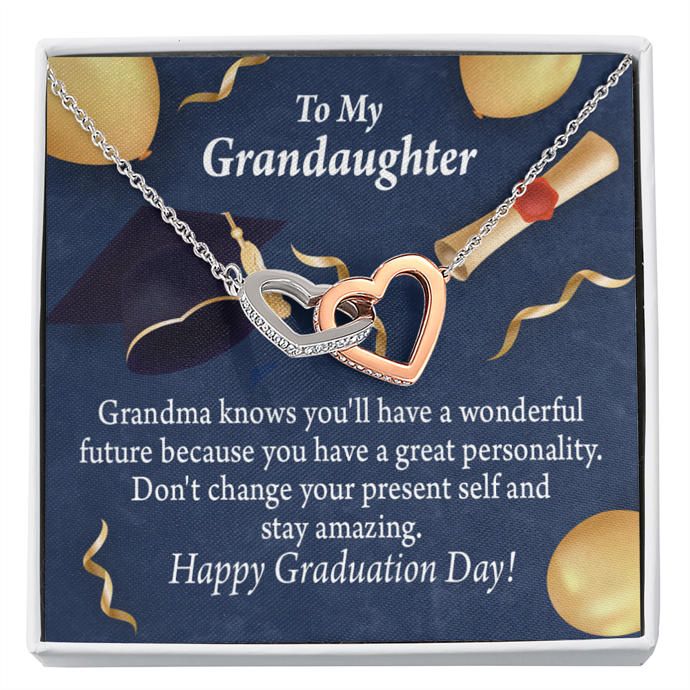 To Granddaughter Graduation Gift Inseparable Necklace-Express Your Love Gifts
