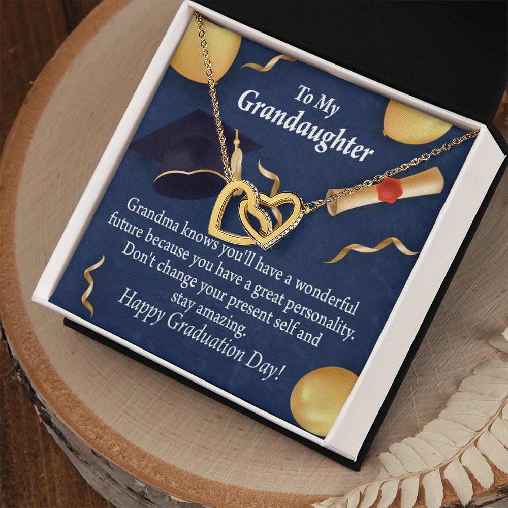 To Granddaughter Graduation Gift Inseparable Necklace-Express Your Love Gifts