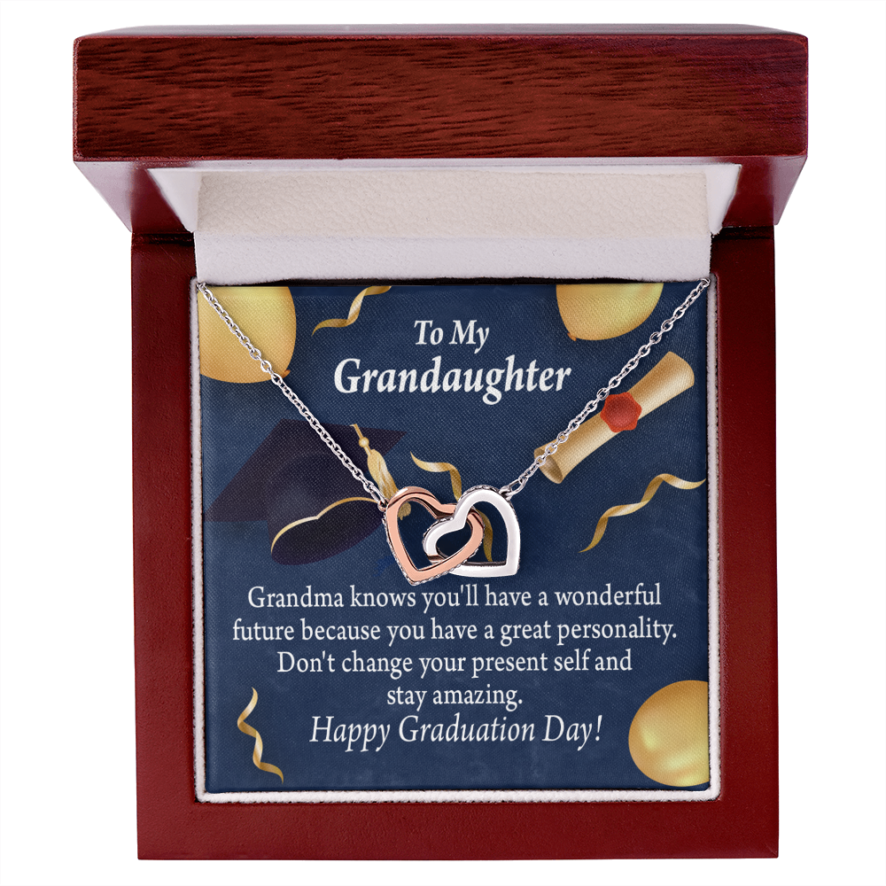 To Granddaughter Graduation Gift Inseparable Necklace-Express Your Love Gifts