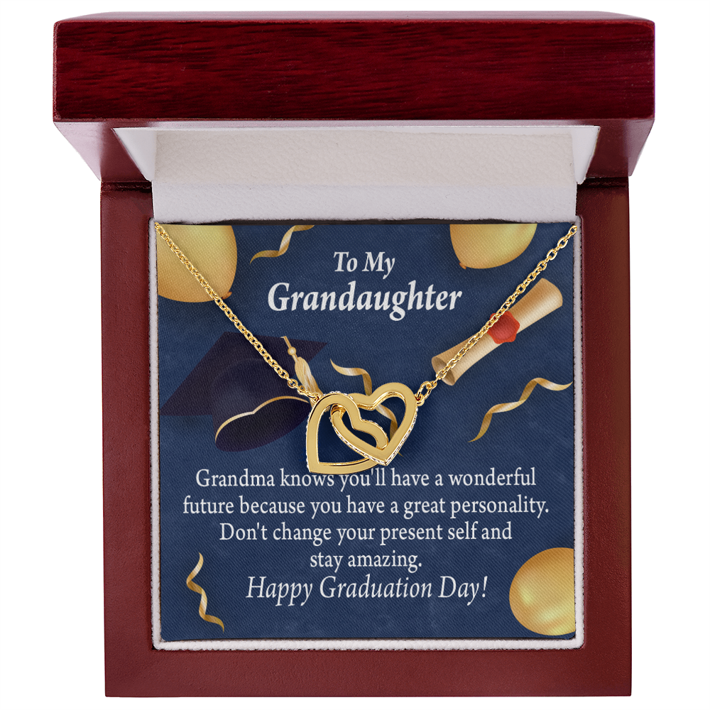 To Granddaughter Graduation Gift Inseparable Necklace-Express Your Love Gifts