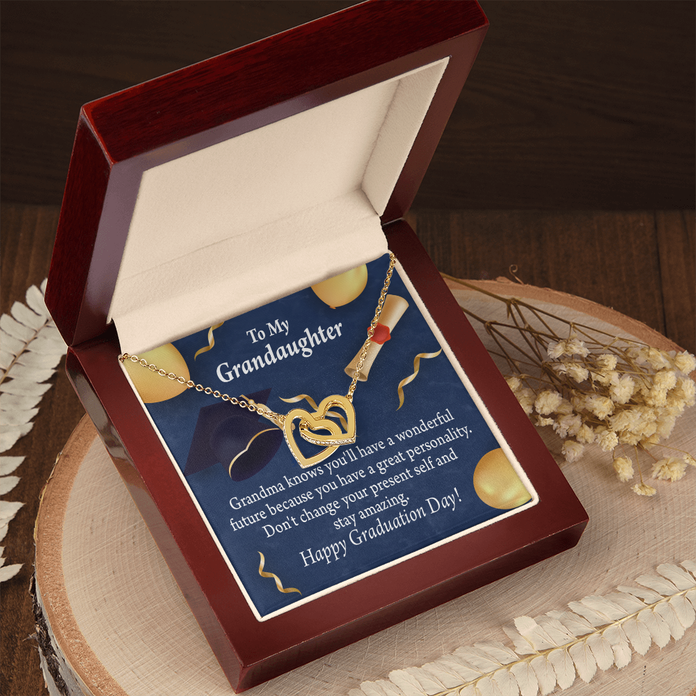To Granddaughter Graduation Gift Inseparable Necklace-Express Your Love Gifts