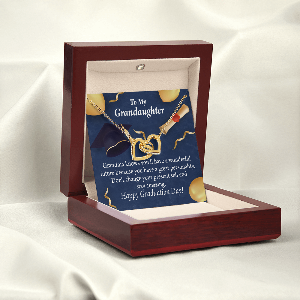 To Granddaughter Graduation Gift Inseparable Necklace-Express Your Love Gifts