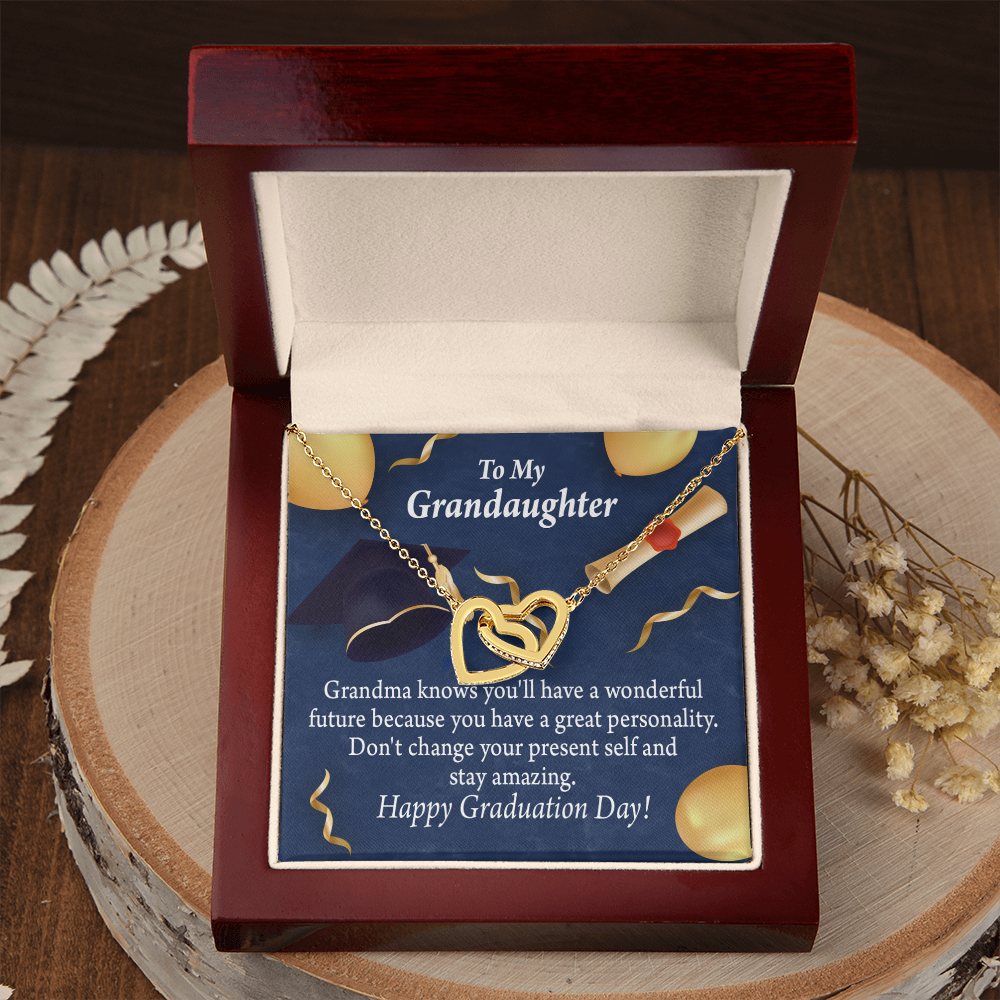 To Granddaughter Graduation Gift Inseparable Necklace-Express Your Love Gifts
