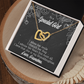 To Granddaughter Grandma Adores You Inseparable Necklace-Express Your Love Gifts