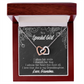 To Granddaughter Grandma Adores You Inseparable Necklace-Express Your Love Gifts