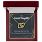 To Granddaughter Grandma's Princess Inseparable Necklace-Express Your Love Gifts