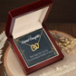 To Granddaughter Grandma's Princess Inseparable Necklace-Express Your Love Gifts