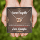 To Granddaughter Grandpa Encouragement Inseparable Necklace-Express Your Love Gifts